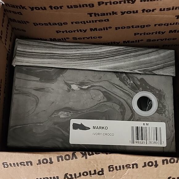 Jeffrey Campbell Marko Croc Embossed Loafer 8 - Picture 10 of 12